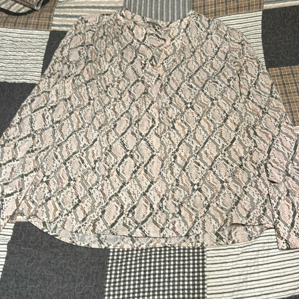 Calvin Klein Snake Print Blouse